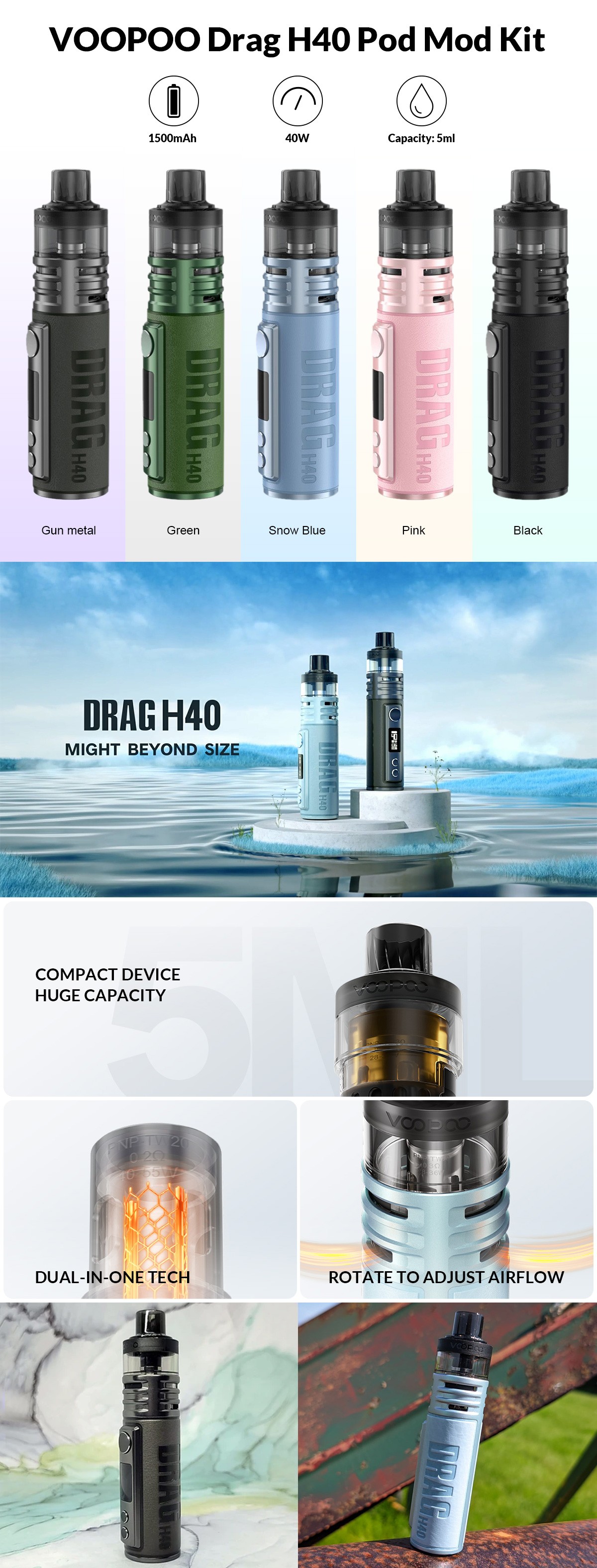 VOOPOO Drag H40 Kit Best Online