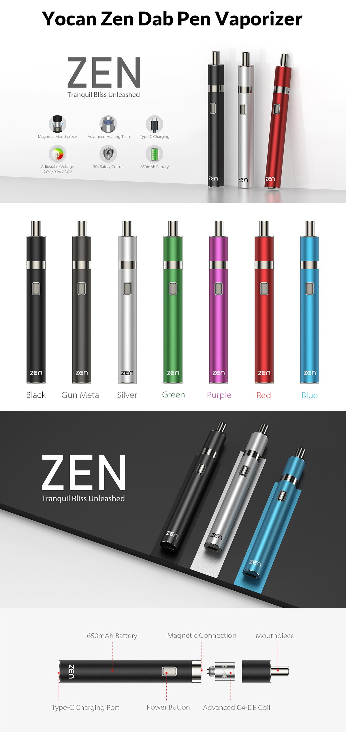 Yocan Zen Dab Pen Vaporizer