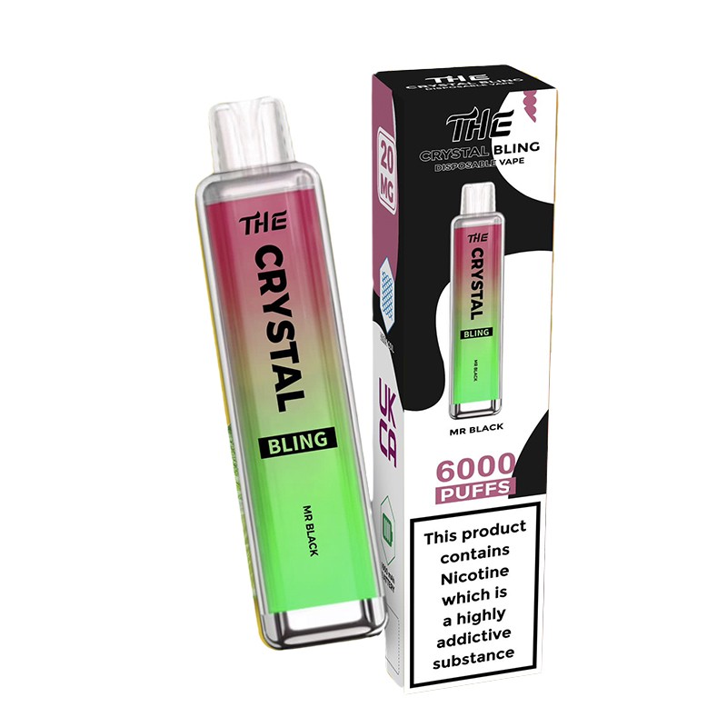 The Crystal Bling Disposable Vape 6000 Puffs Glamorous Vaping