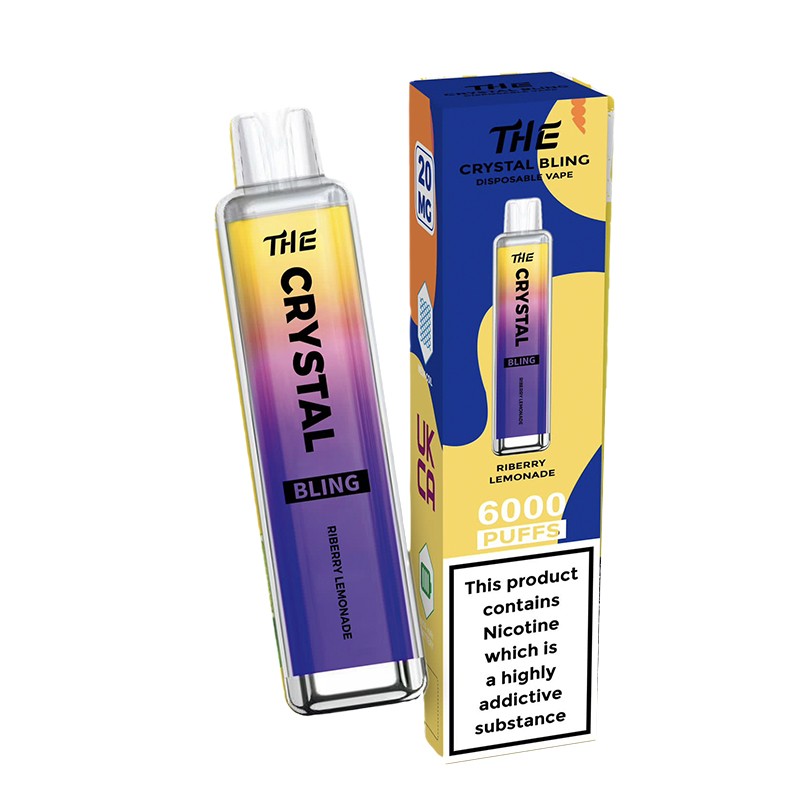 The Crystal Bling Disposable Vape 6000 Puffs Glamorous Vaping