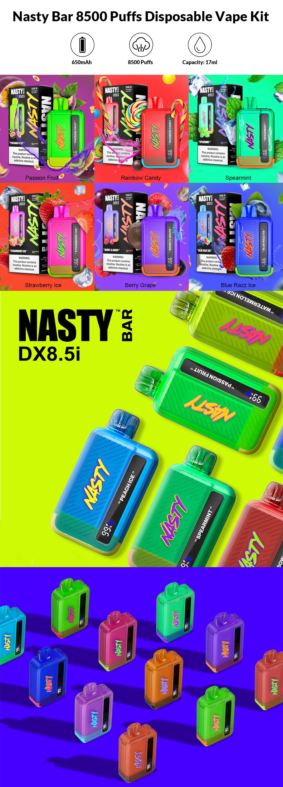 nasty bar 8500 disposable best flavour