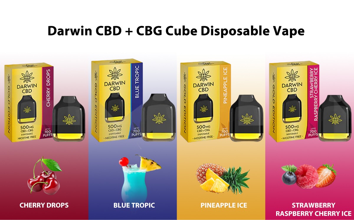 Darwin CBD + CBG Cube Disposable Vape