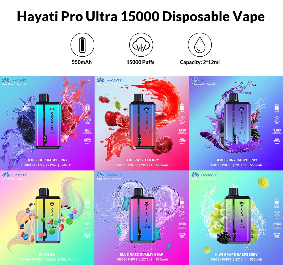 Hayati Pro Ultra 15000 Disposable