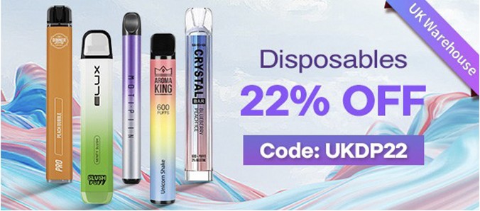 Disposables 22% OFF  Code:UKDP22