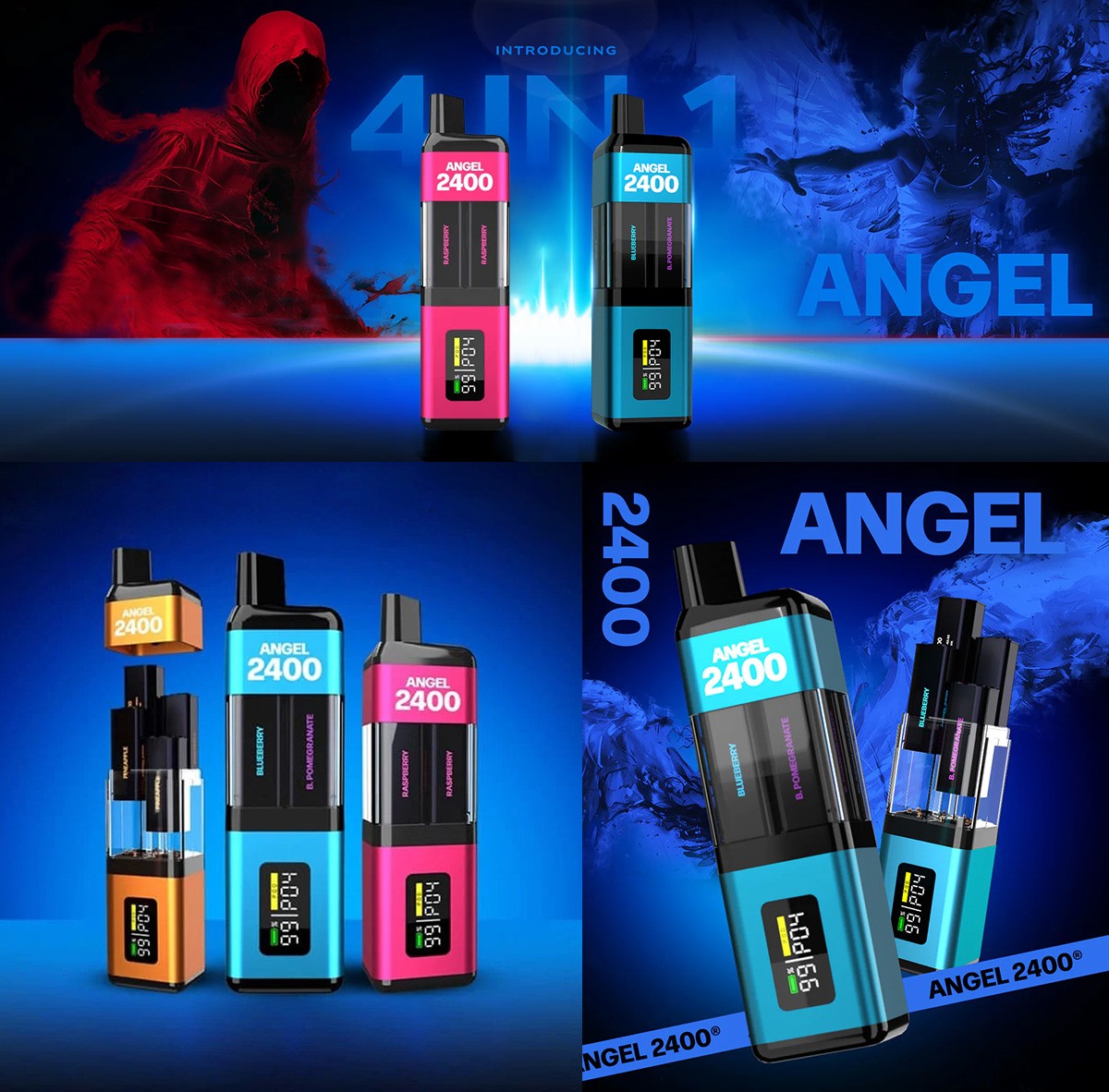 Vapes Bars Angel 2400 4 In 1