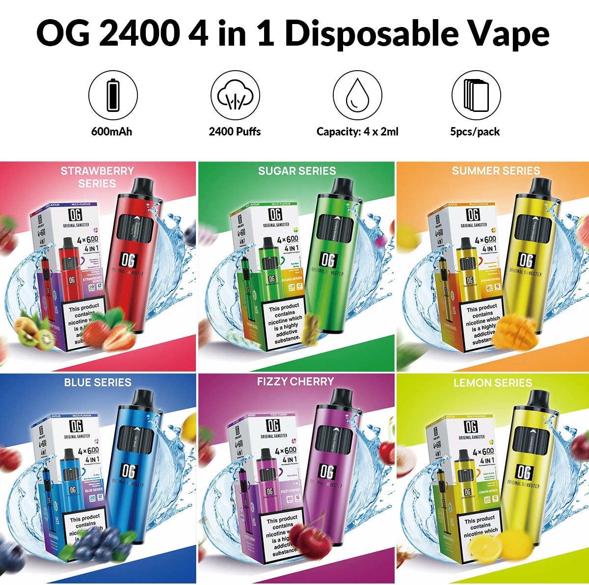 OG 2400 4 in 1 Disposable