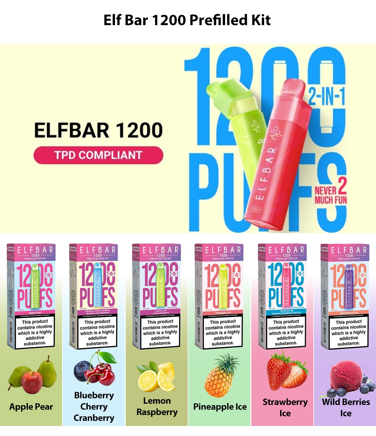 Elf Bar 1200 Prefilled Kit