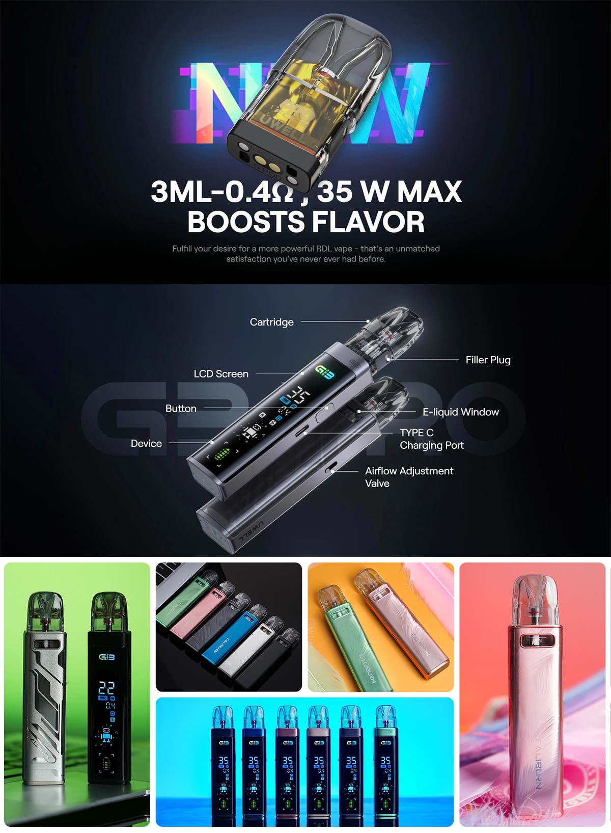 Uwell Caliburn G3 Pro Kit