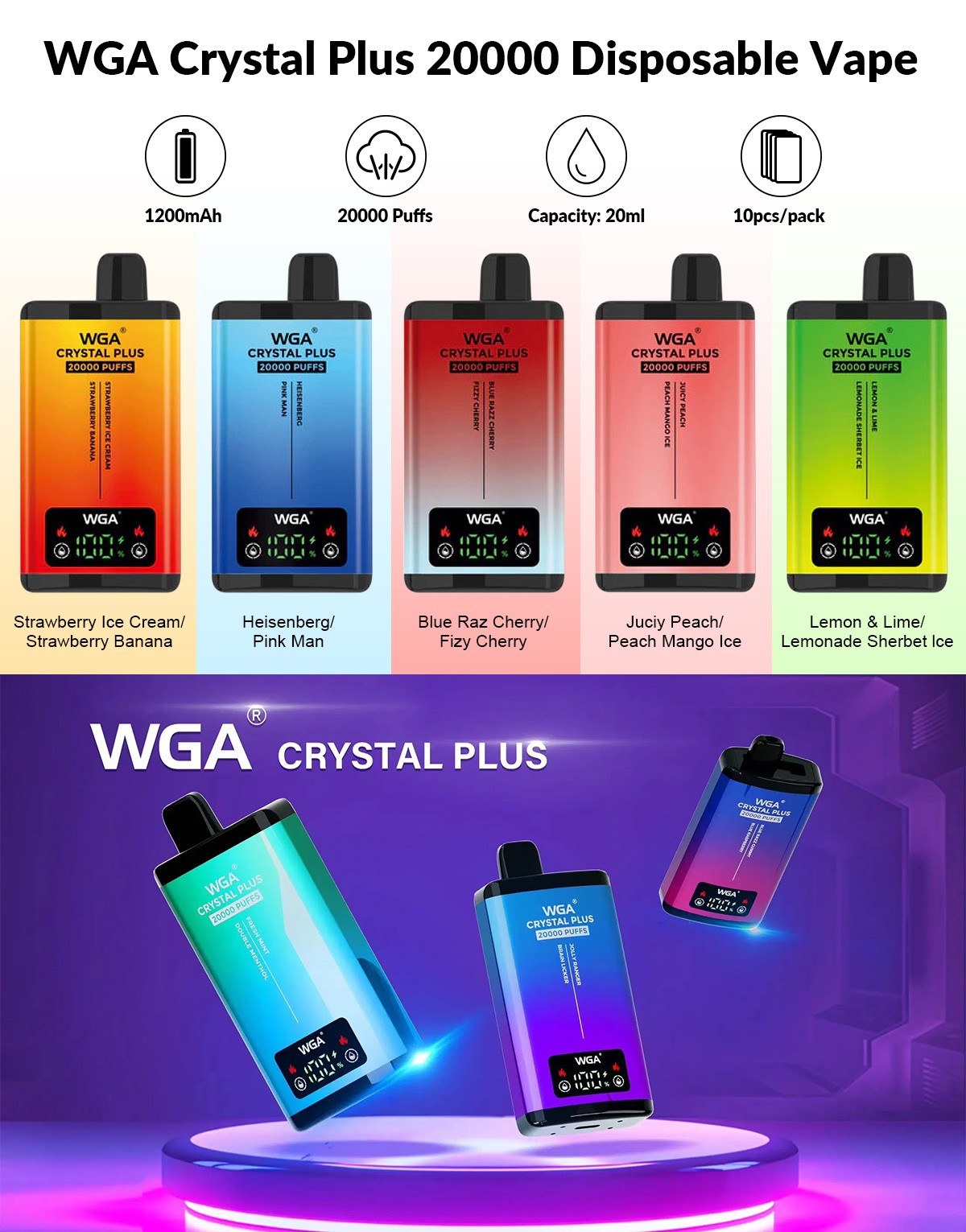 WGA Crystal Plus 20000 Disposable