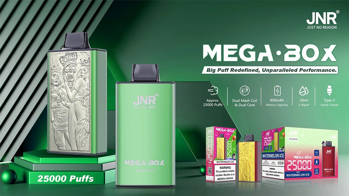 JNR Mega Box 25000 Puffs Disposable