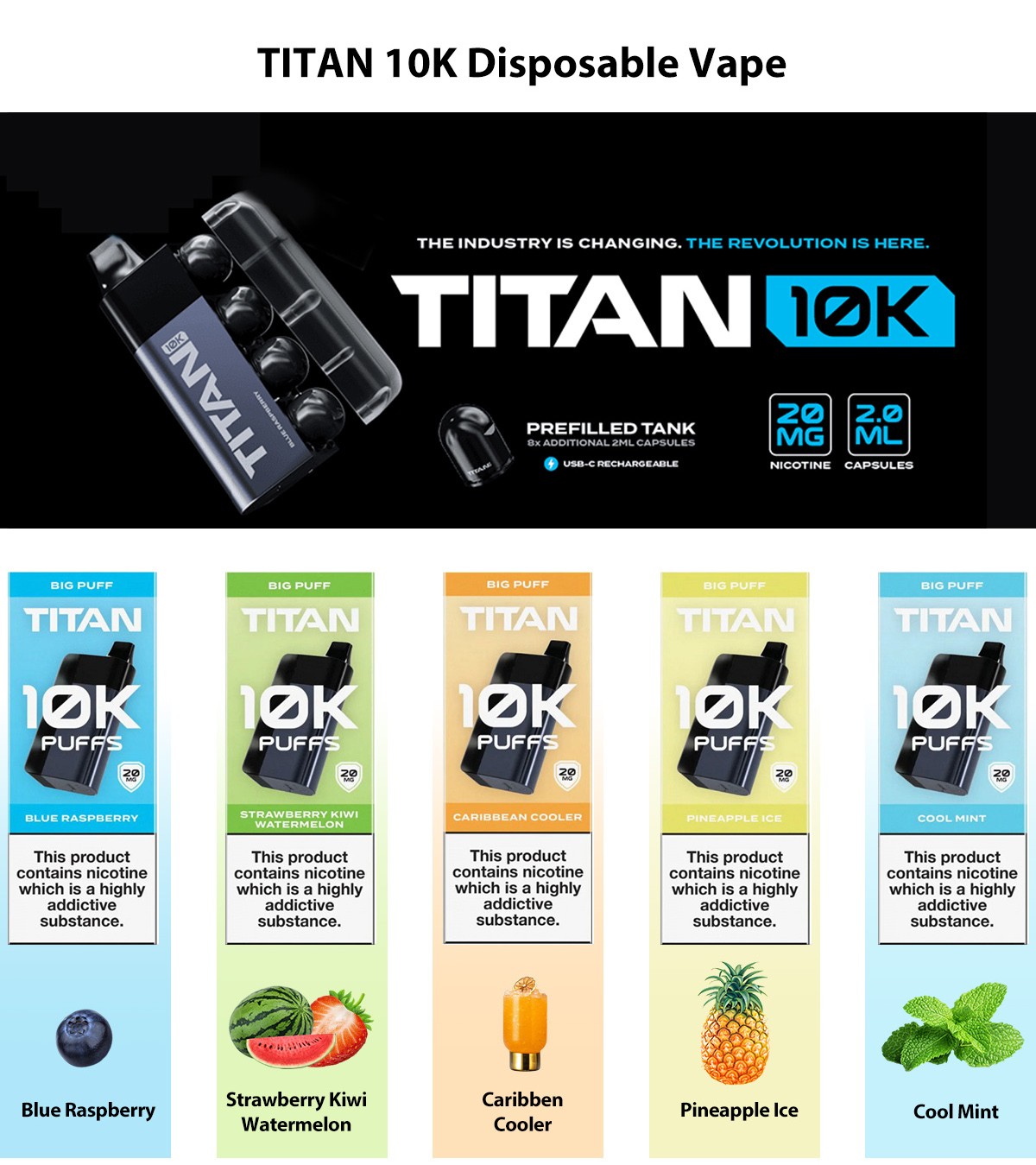 TITAN 10K Disposable Vape