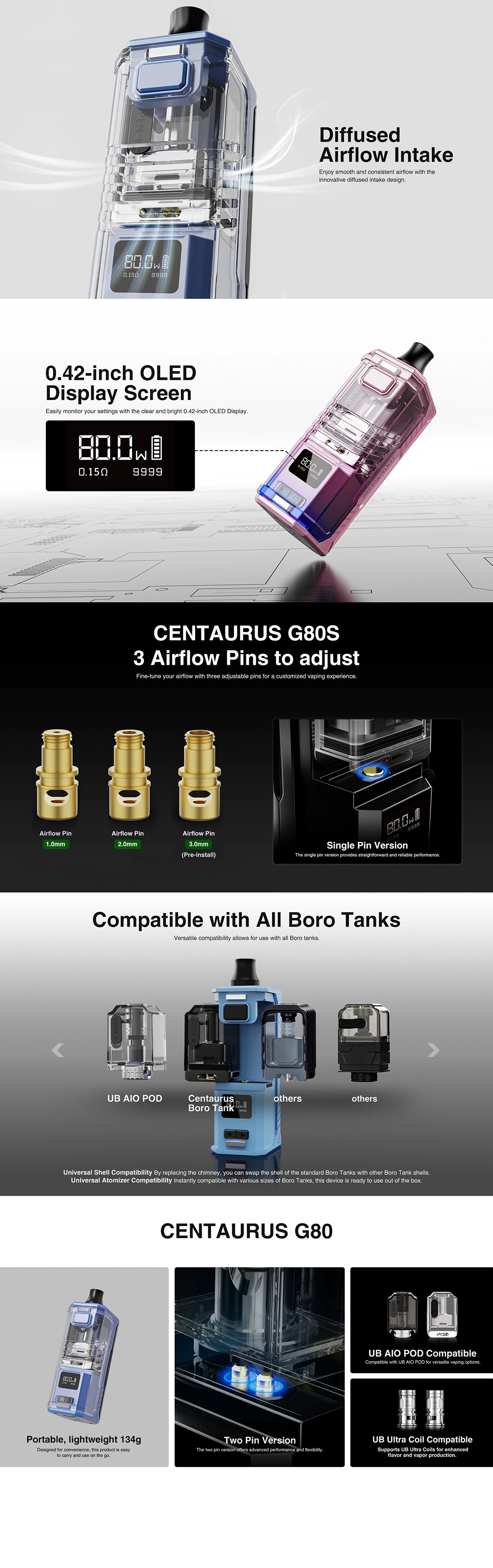 Lost Vape Centaurus G80S AIO Kit