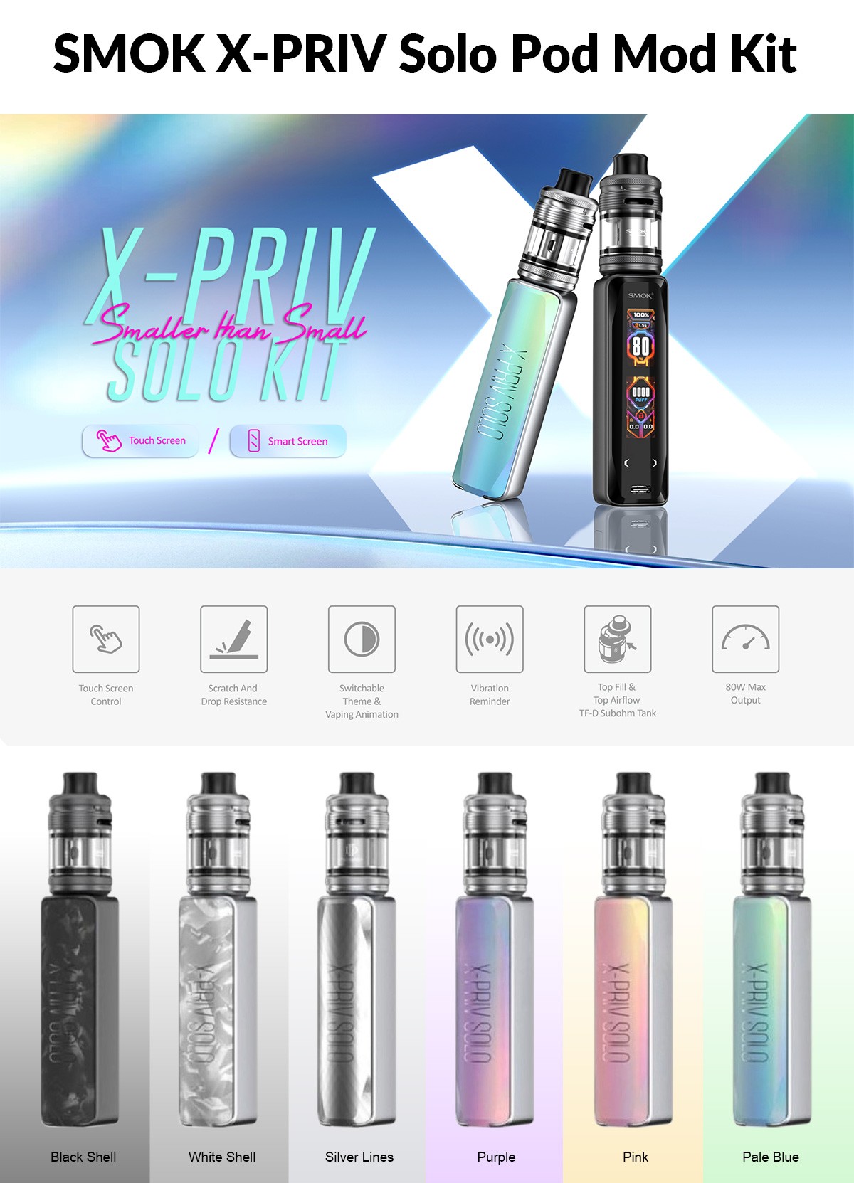 SMOK X-PRIV Solo Pod Mod Kit