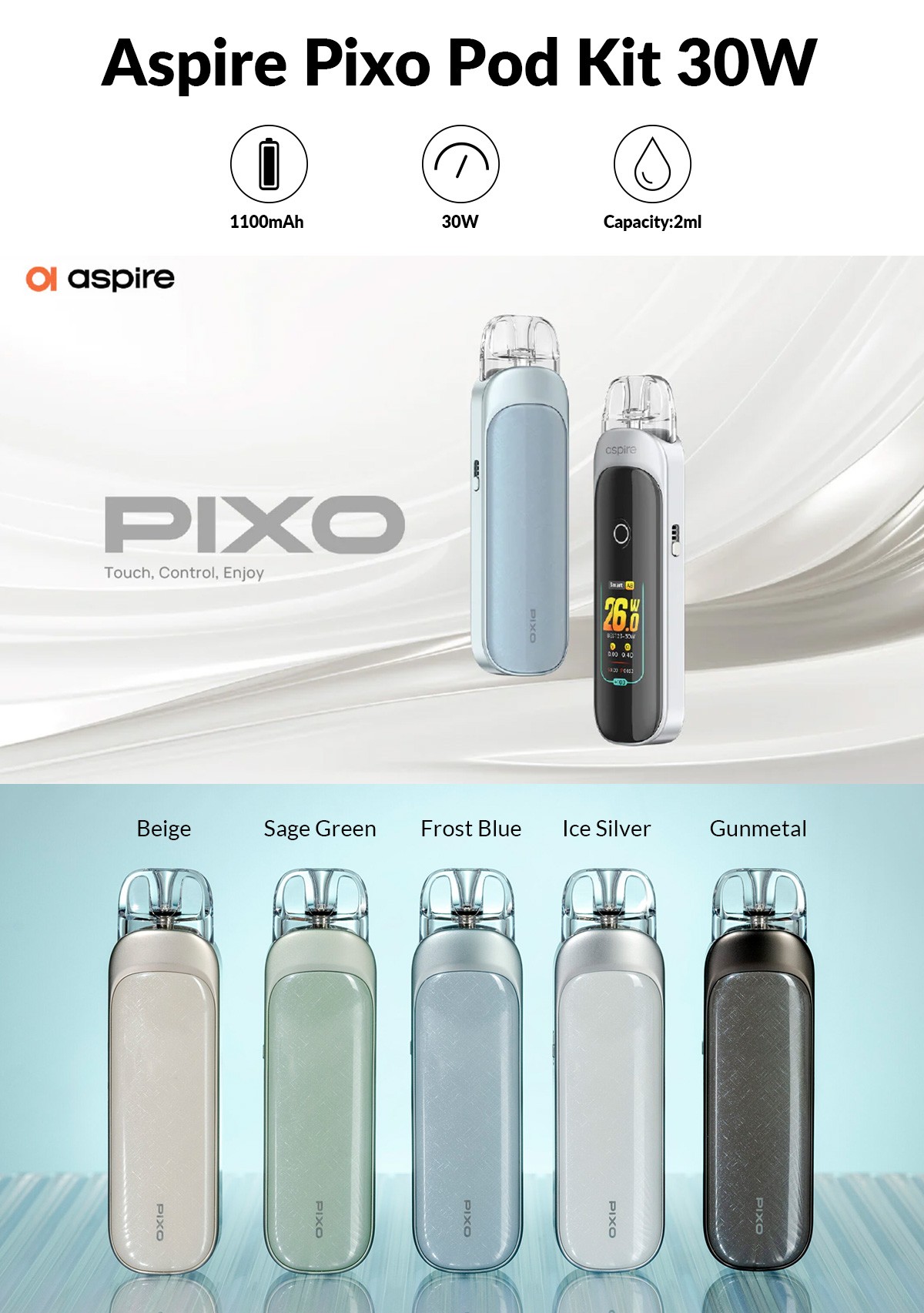 Aspire Pixo Pod Kit