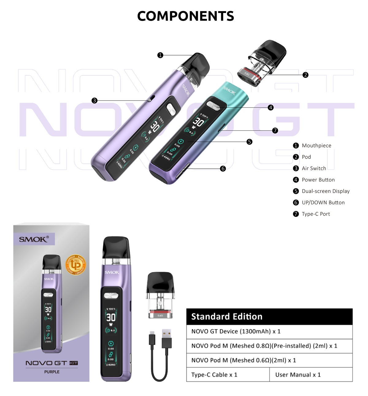 SMOK Novo GT Kit UK Sale