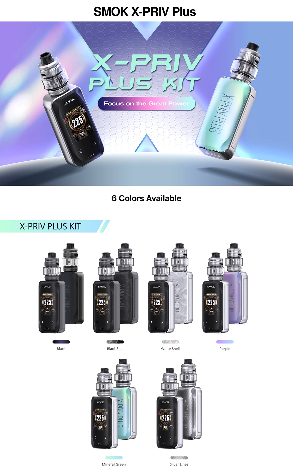 SMOK X-PRIV Plus Pod Mod Kit 