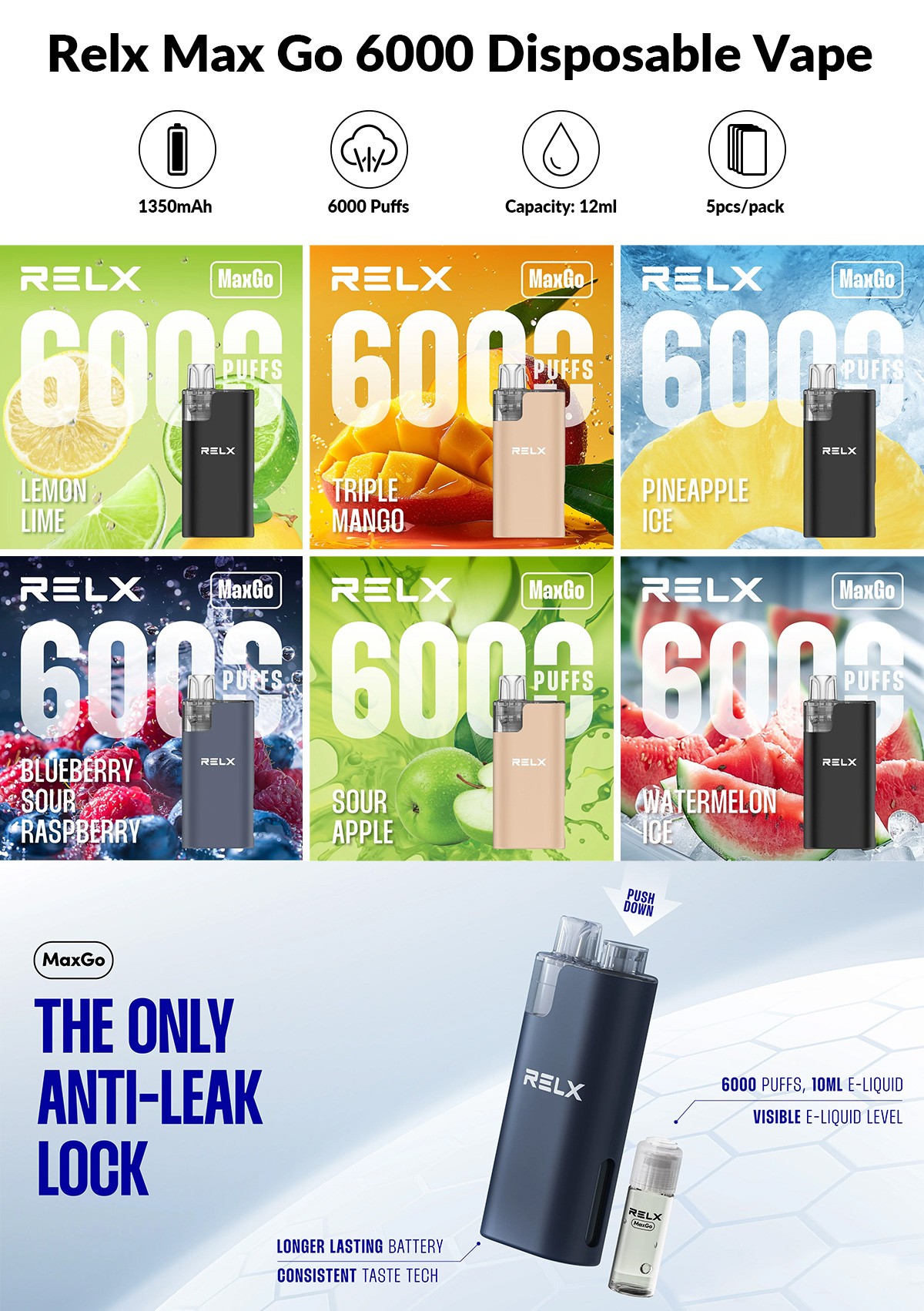 Relx Max Go 6000 Disposable