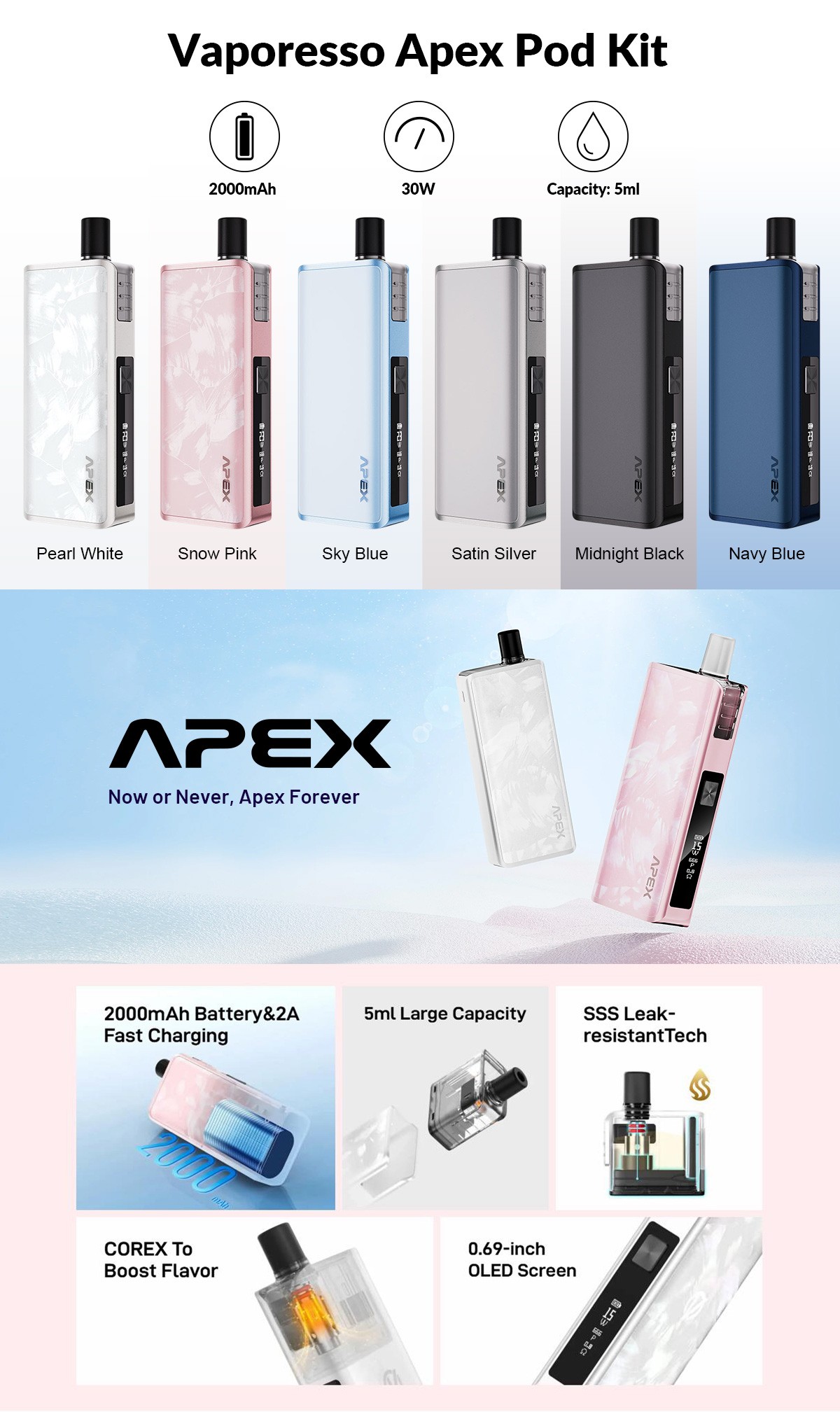 Vaporesso Apex Pod Kit UK