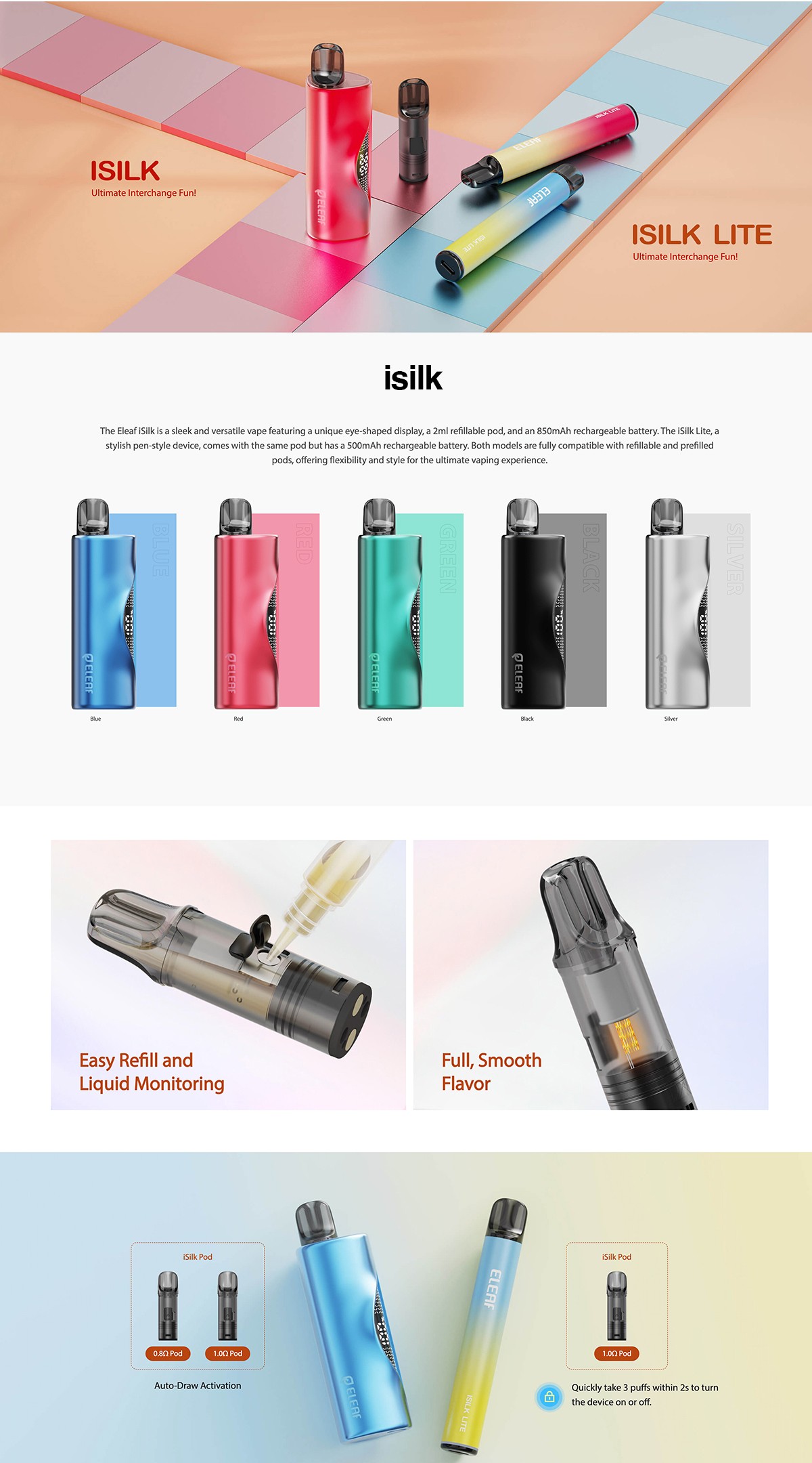 Eleaf iSilk Pod Kit 