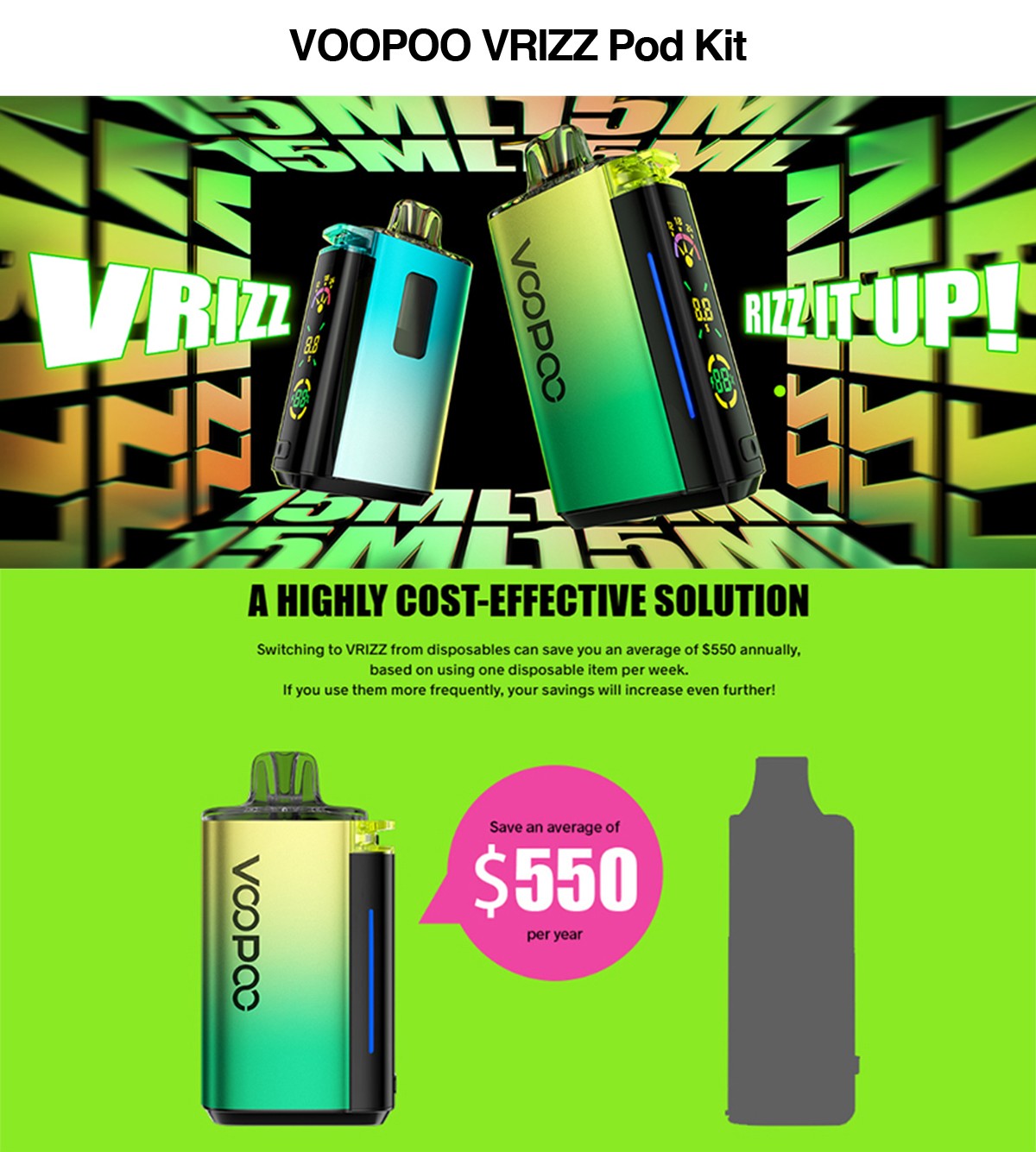 VOOPOO VRIZZ Pod Kit