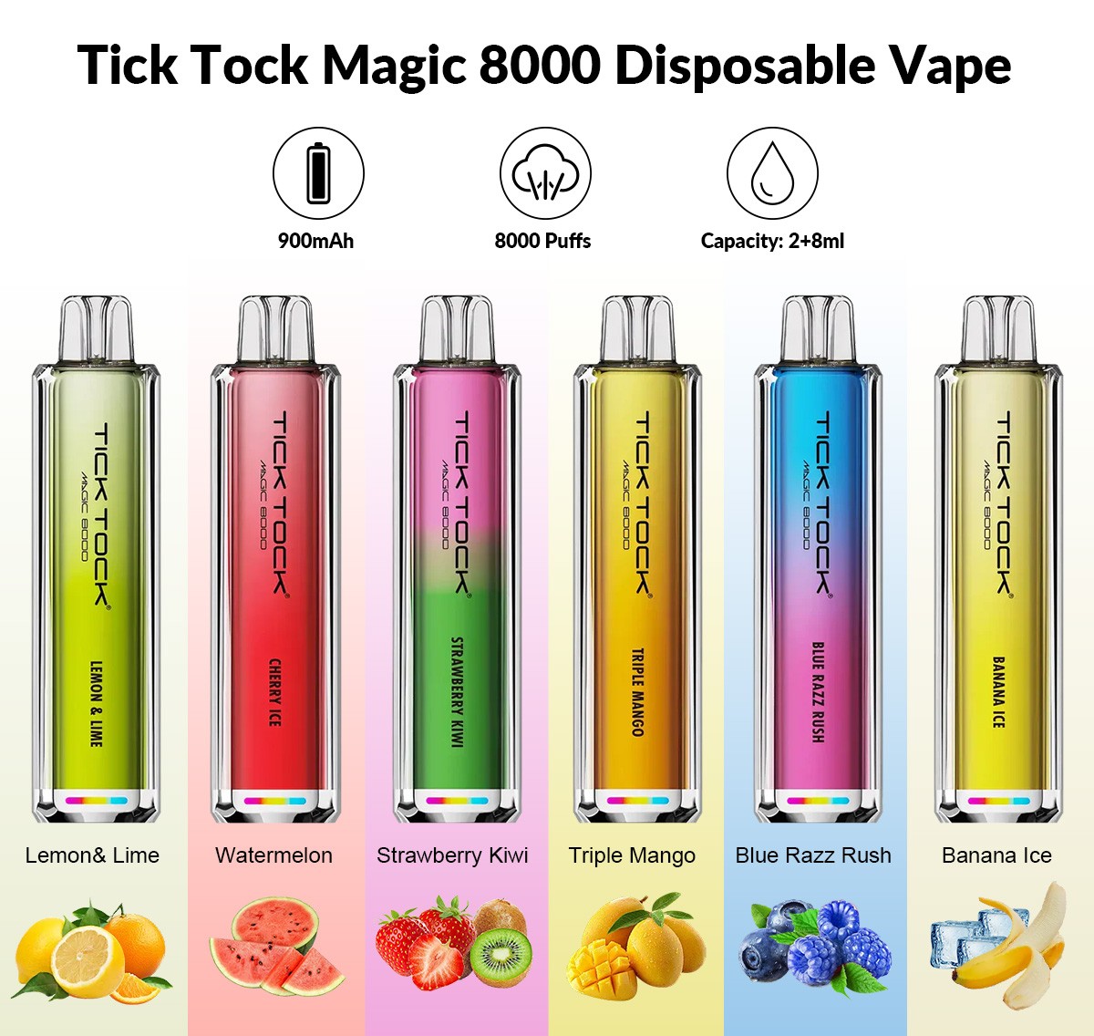 Tick Tock Magic 8000 Disposable