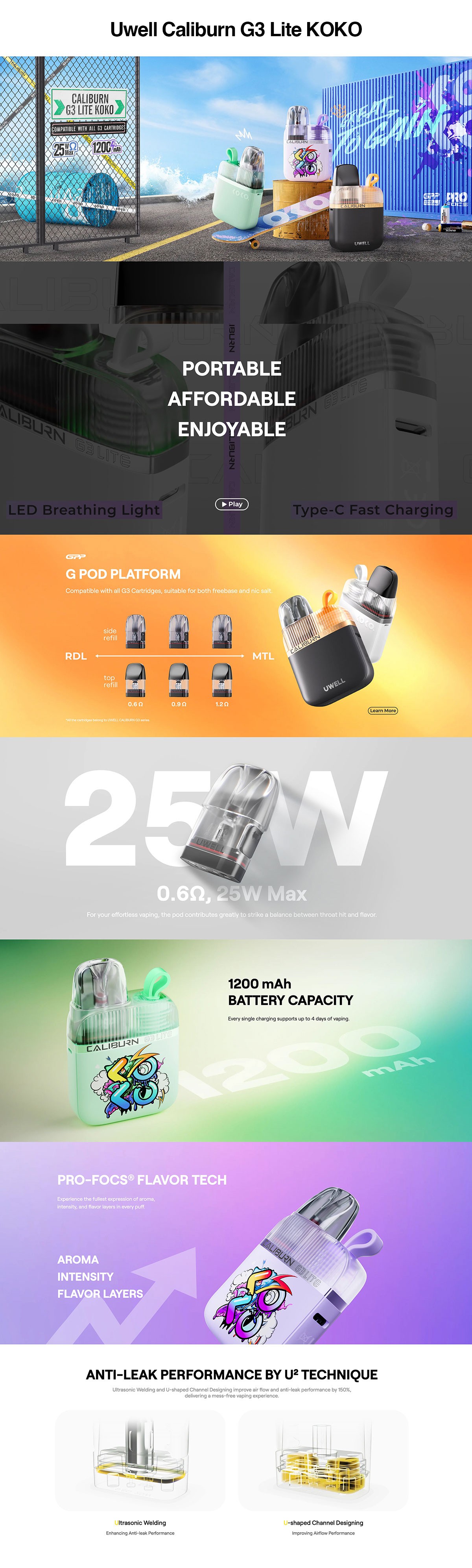 Uwell Caliburn G3 Lite KOKO Kit