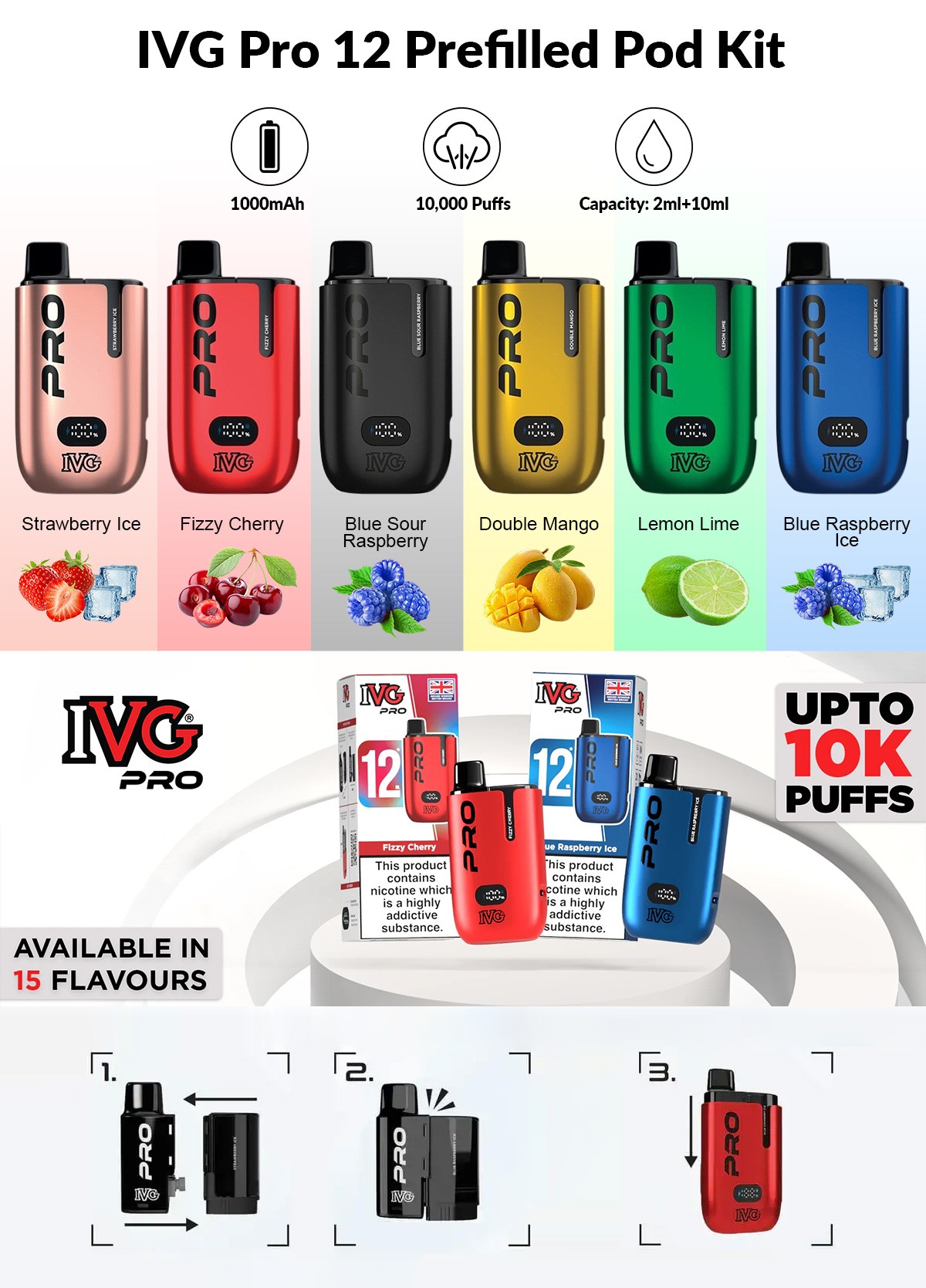 IVG Pro 12 Prefilled Pod Kit