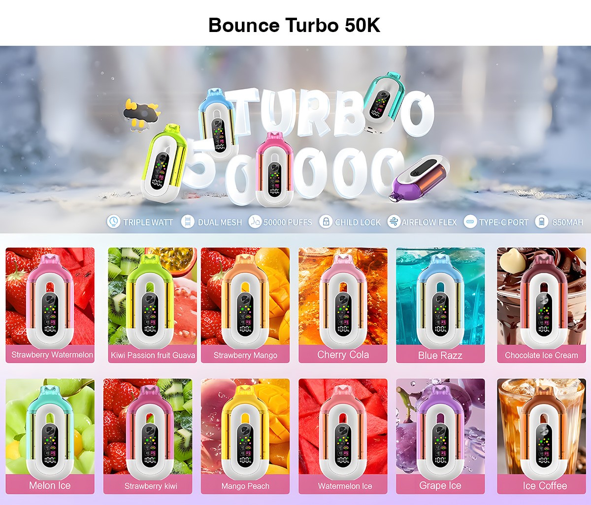 Bounce Turbo 50K Disposable