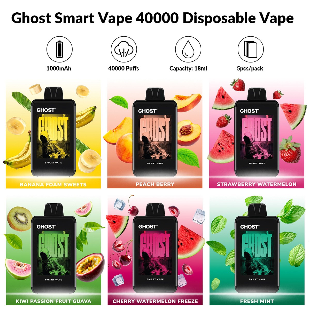 Ghost Smart Vape 40000 Disposable