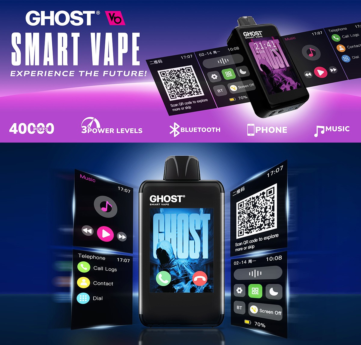 Ghost Smart Vape 40000
