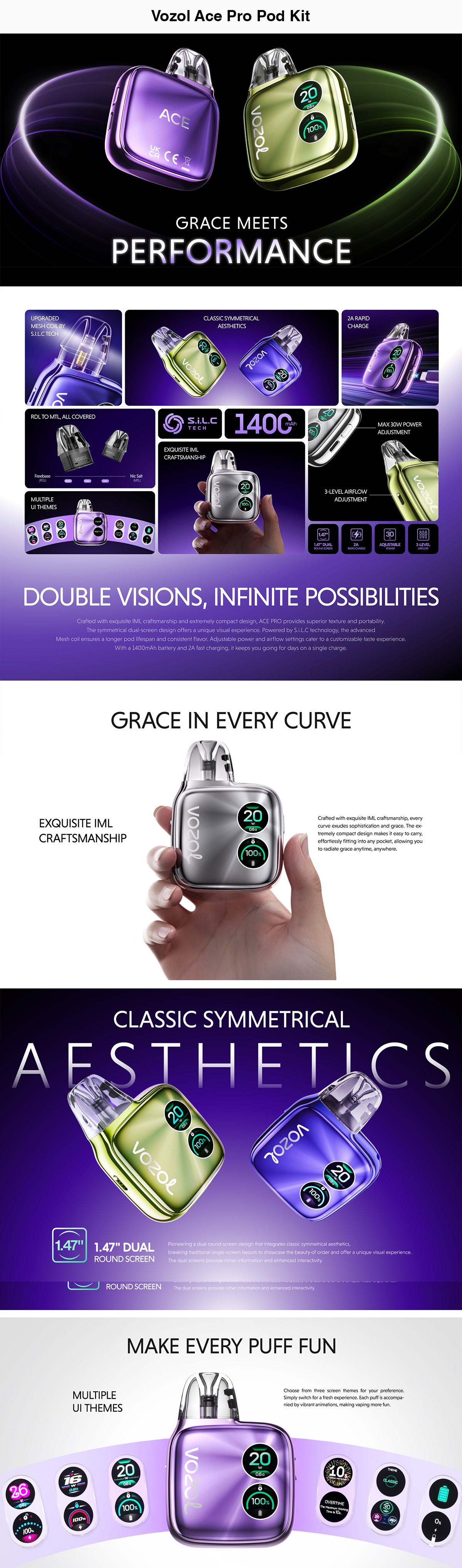 Vozol Ace Pro Pod Kit