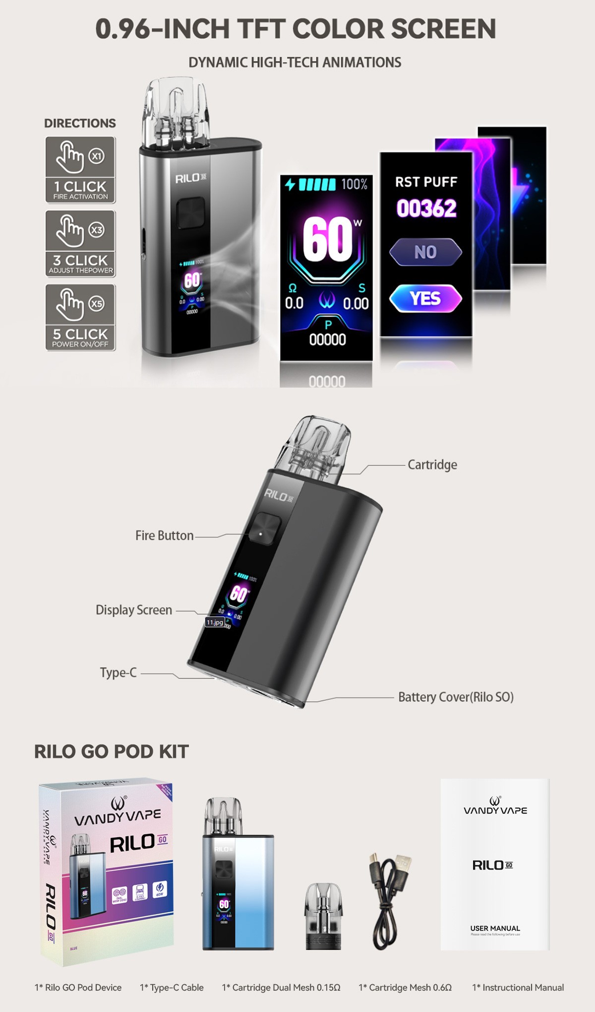 Vandy Vape Rilo Go