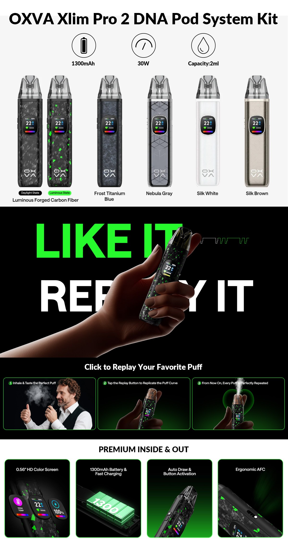 OXVA Xlim Pro 2 DNA Pod Kit