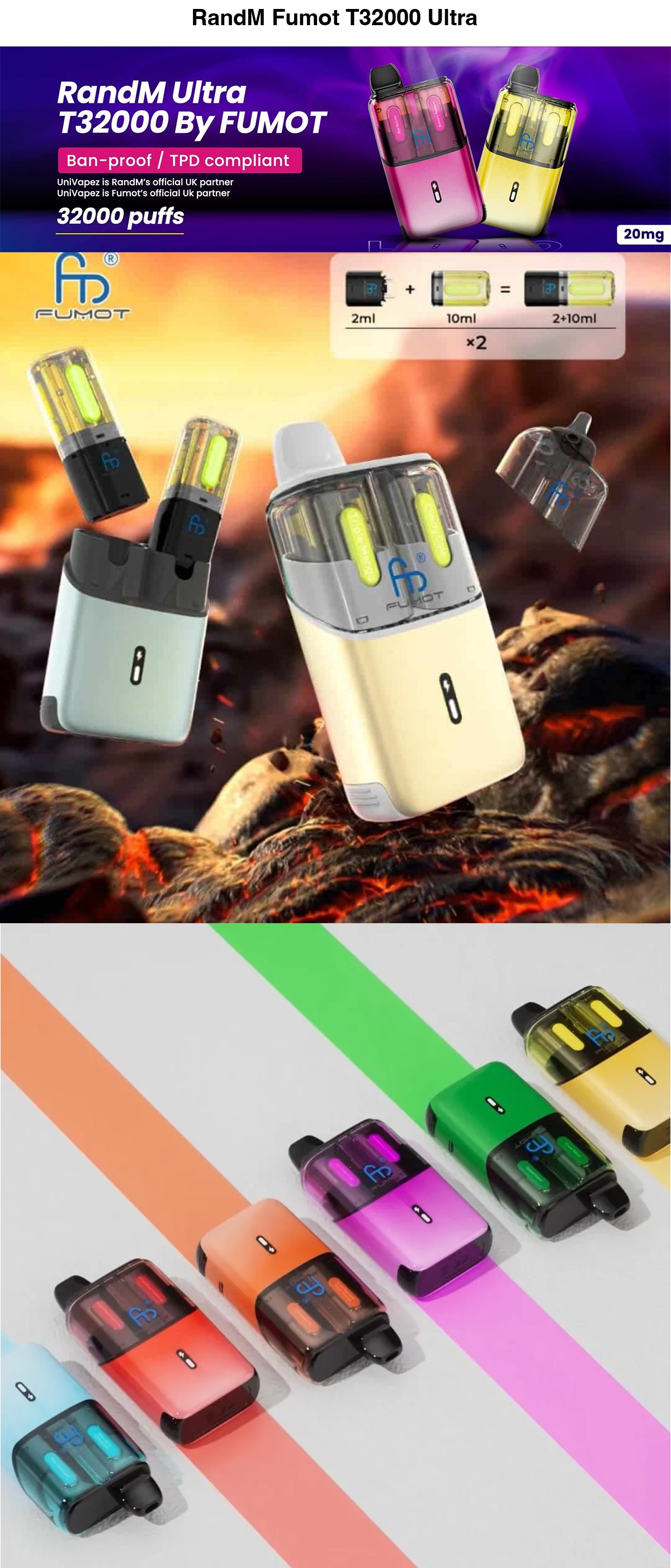 RandM Fumot T32000 Ultra Prefilled Pod Kit