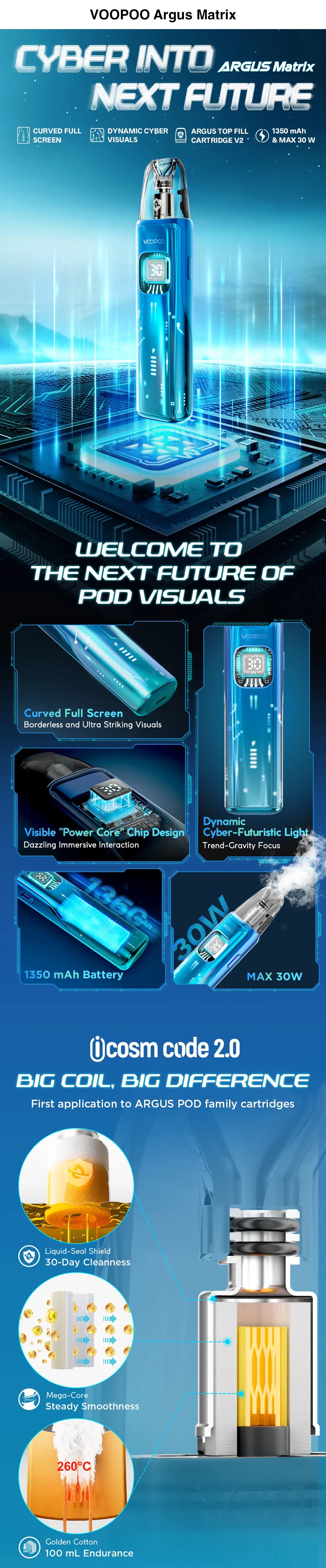 VOOPOO Argus Matrix Pod Kit