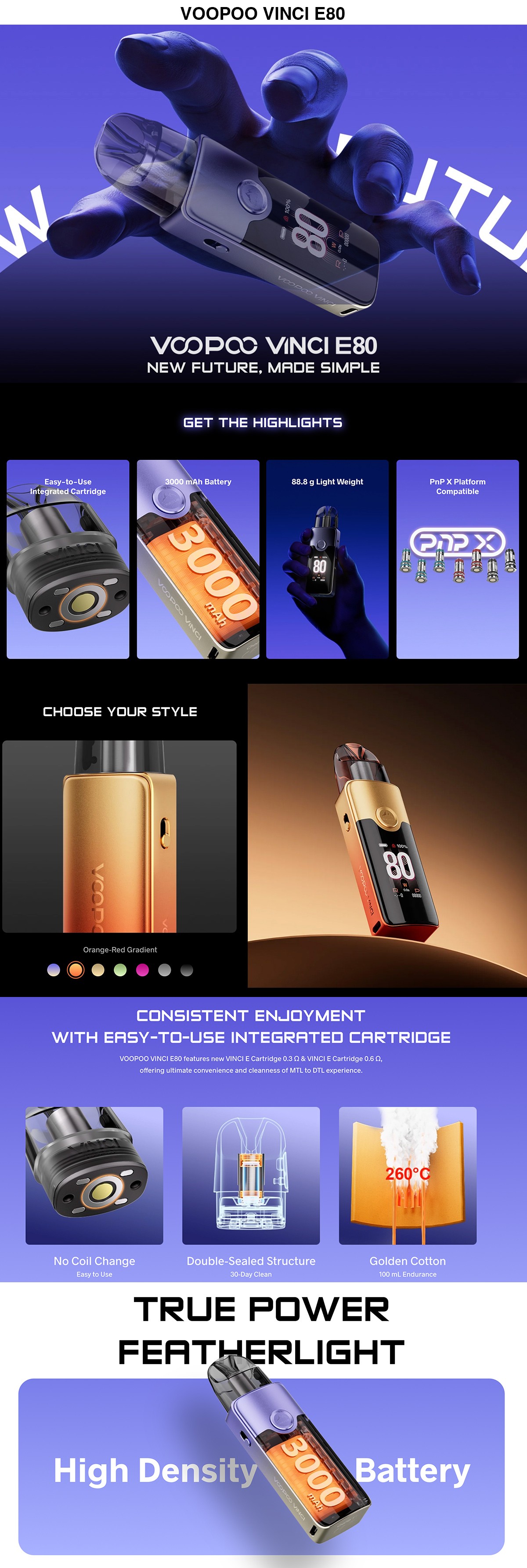 VOOPOO VINCI E80 Kit