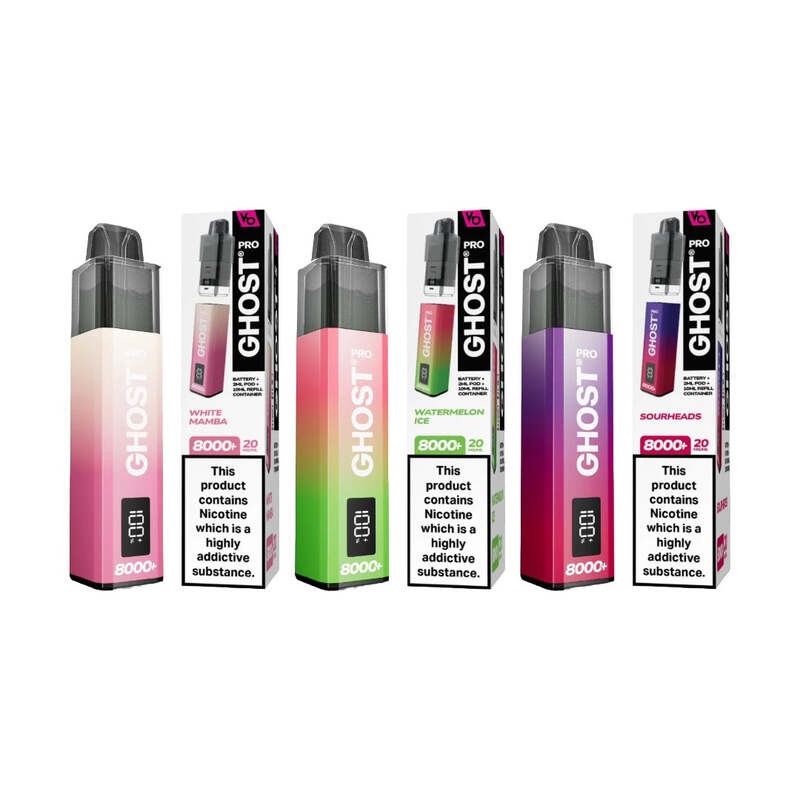 Vapes Bars Ghost Pro 8000+ Prefilled Pod Kit