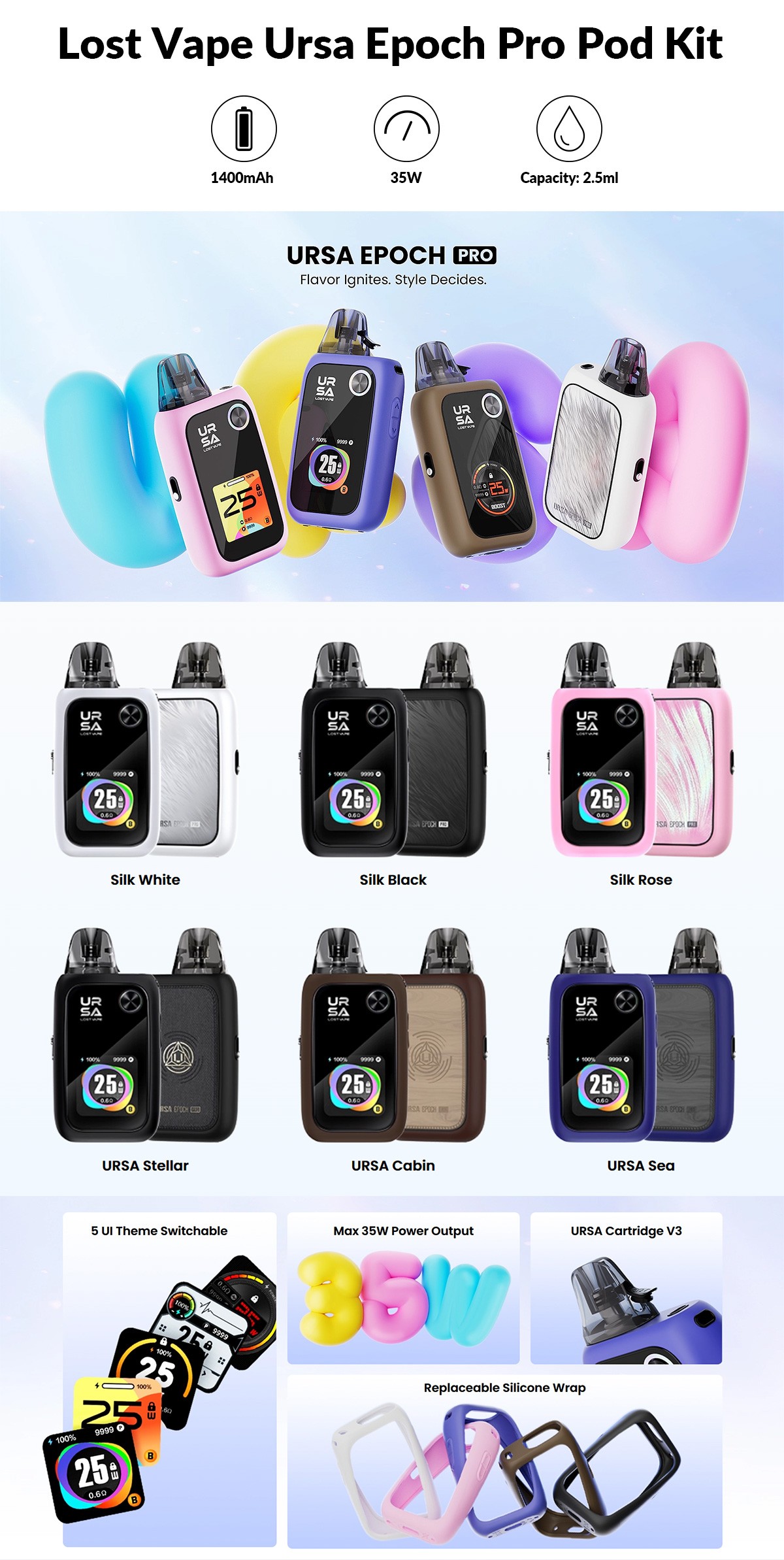 Lost Vape Ursa Epoch Pro Pod Kit