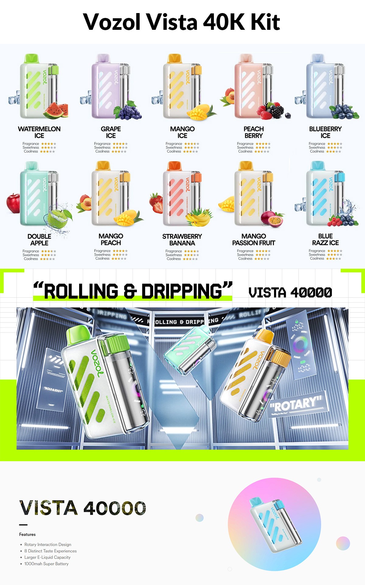 Vozol Vista 40K Kit Vozol Vista 40K Kit