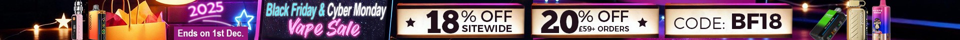 Black Friday & Cyber Monday Vape Sale
