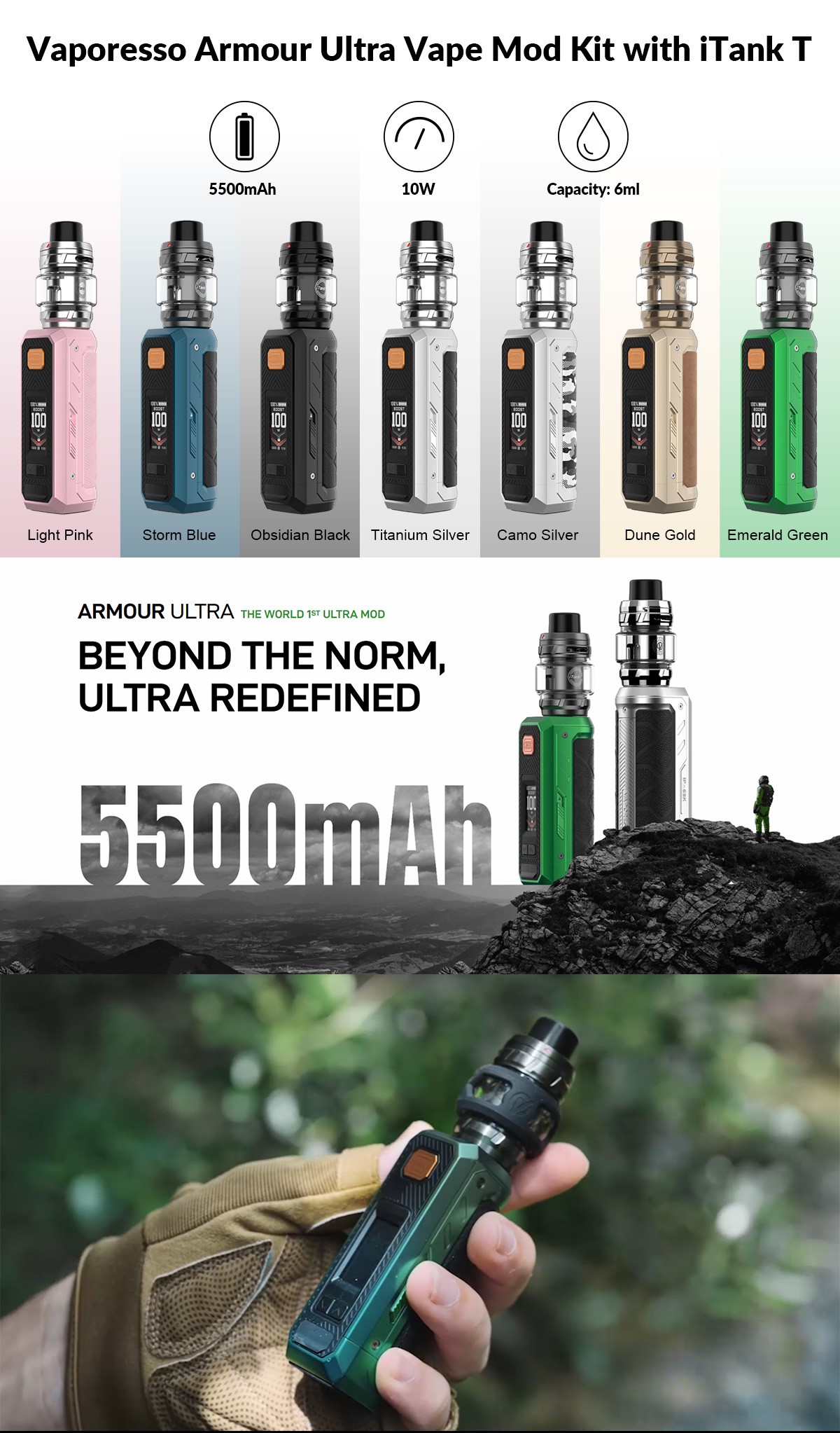 Vaporesso Armour Ultra Vape Mod Kit Vaporesso Armour Ultra Vape Mod Kit