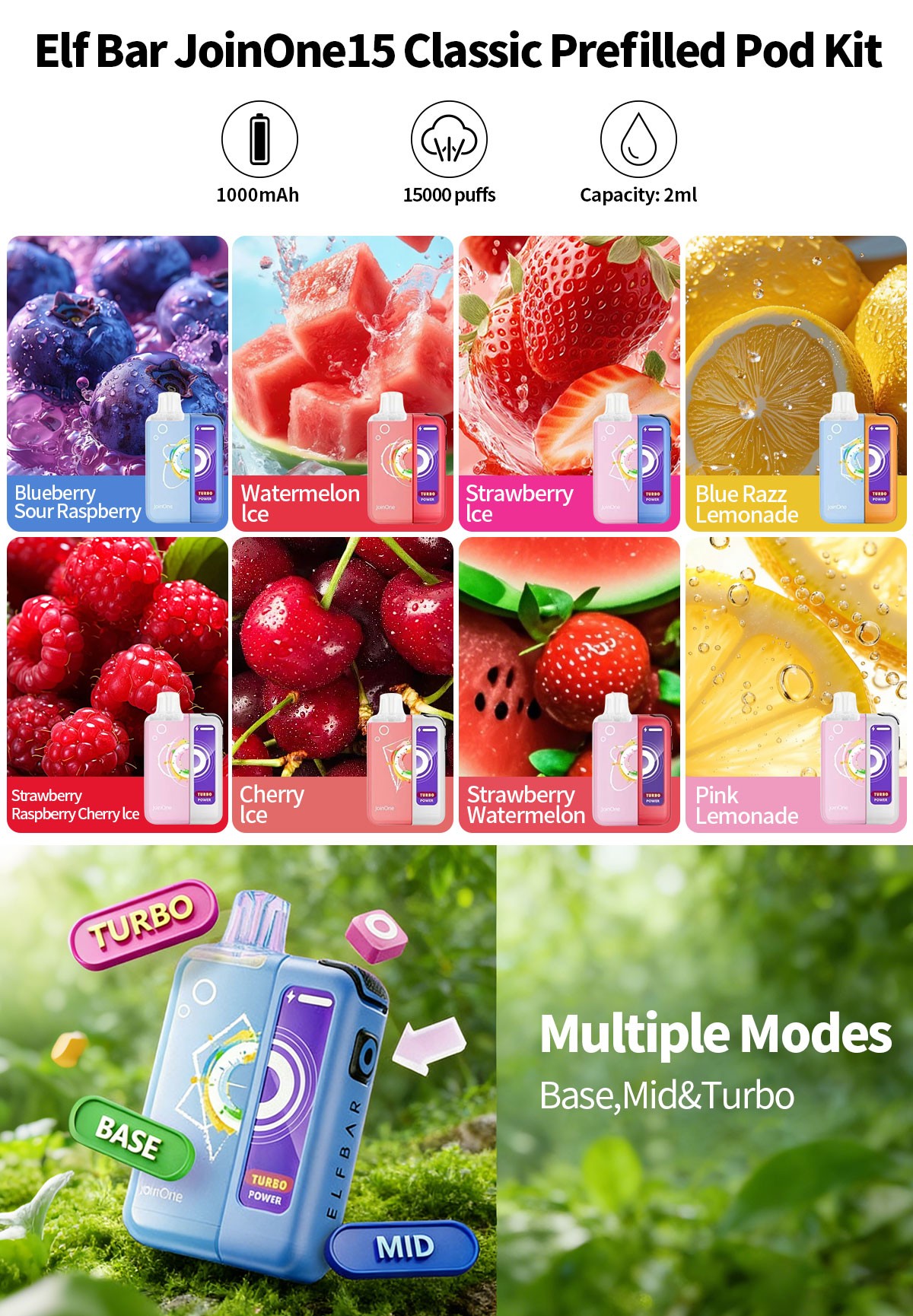 Elf Bar JoinOne15 Classic Prefilled Pod Kit