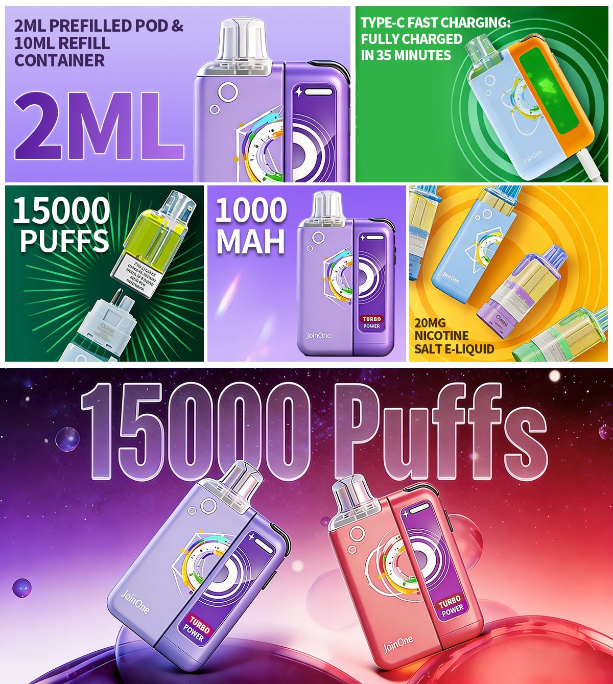 Elf Bar JoinOne15 Classic Prefilled Pod System