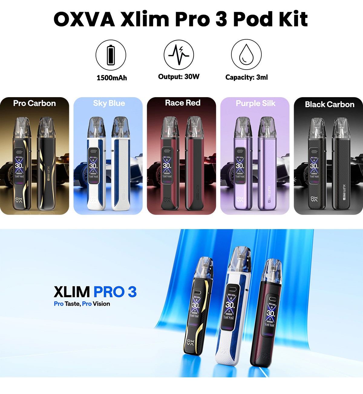 OXVA Xlim Pro 3 Pod Kit 30W
