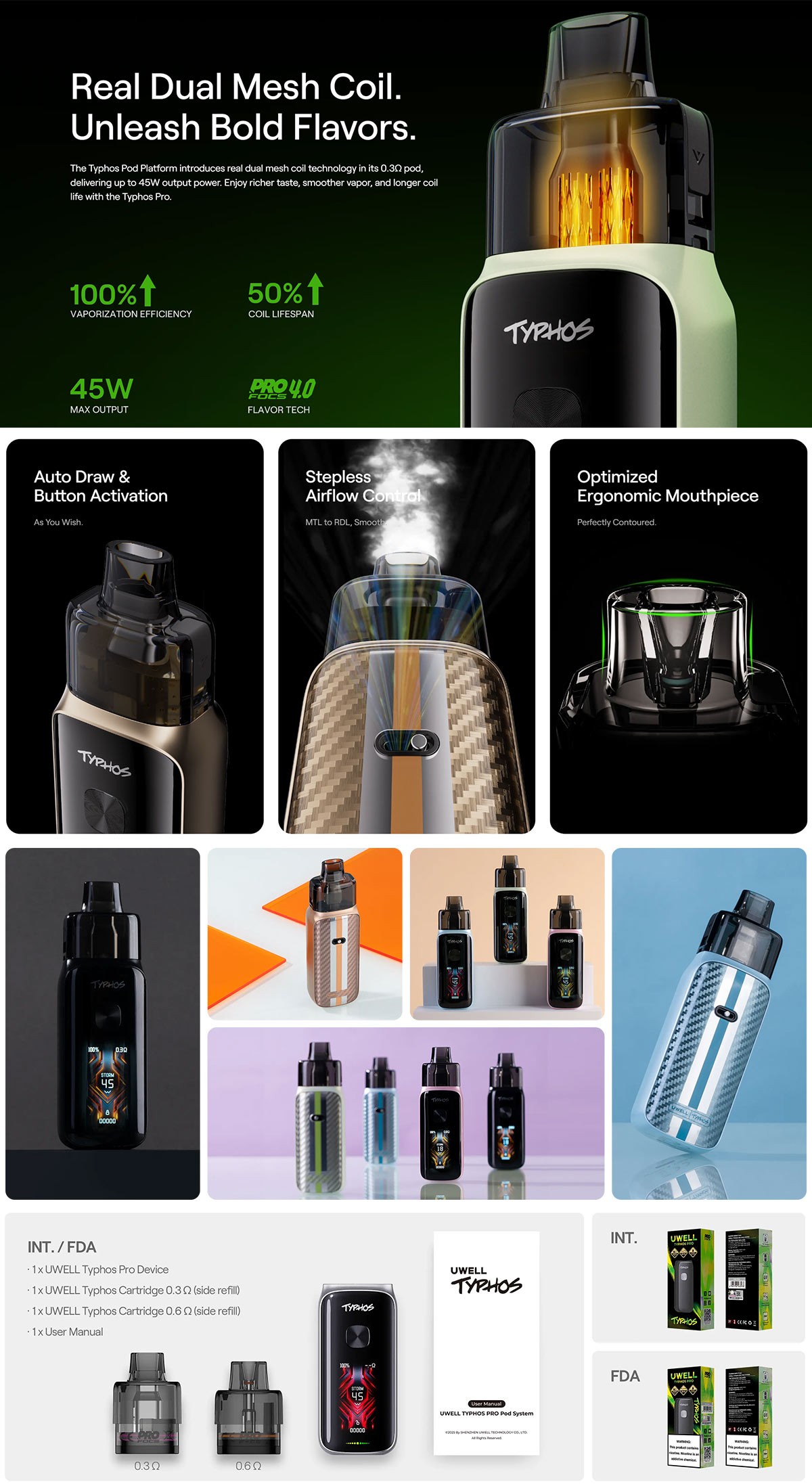 Uwell Typhos Pro Pod Kit