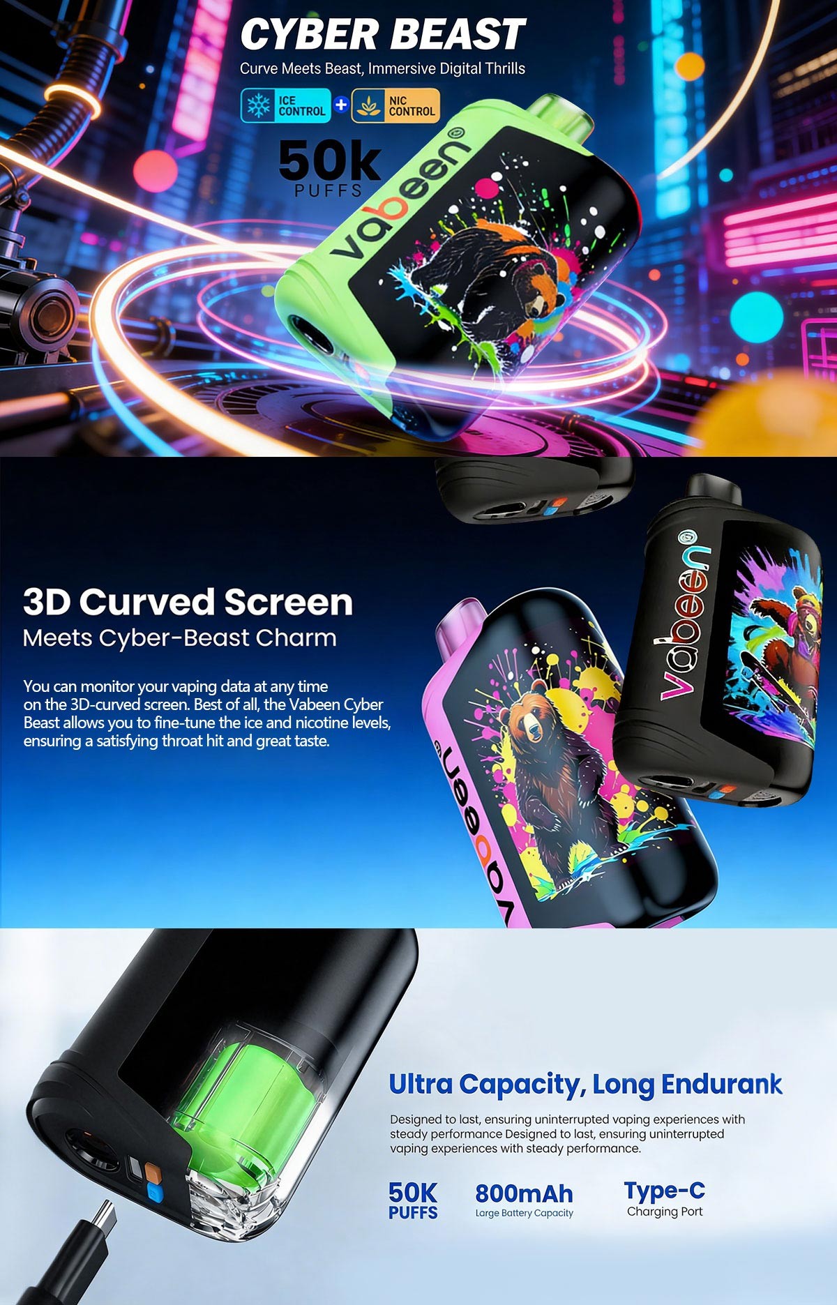 Vabeen Cyber Beast 50K Kit