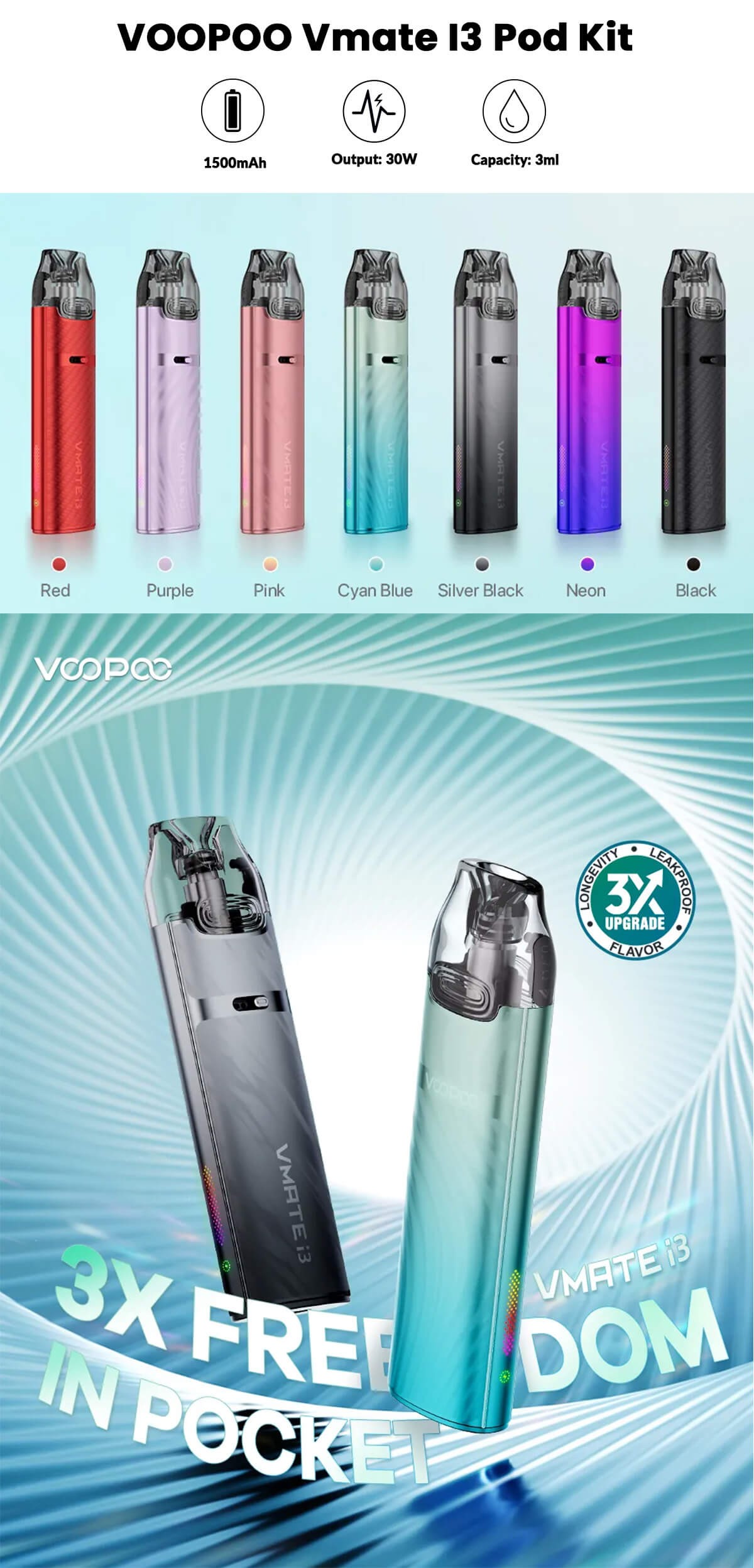 VOOPOO Vmate I3 Pod Kit 30W
