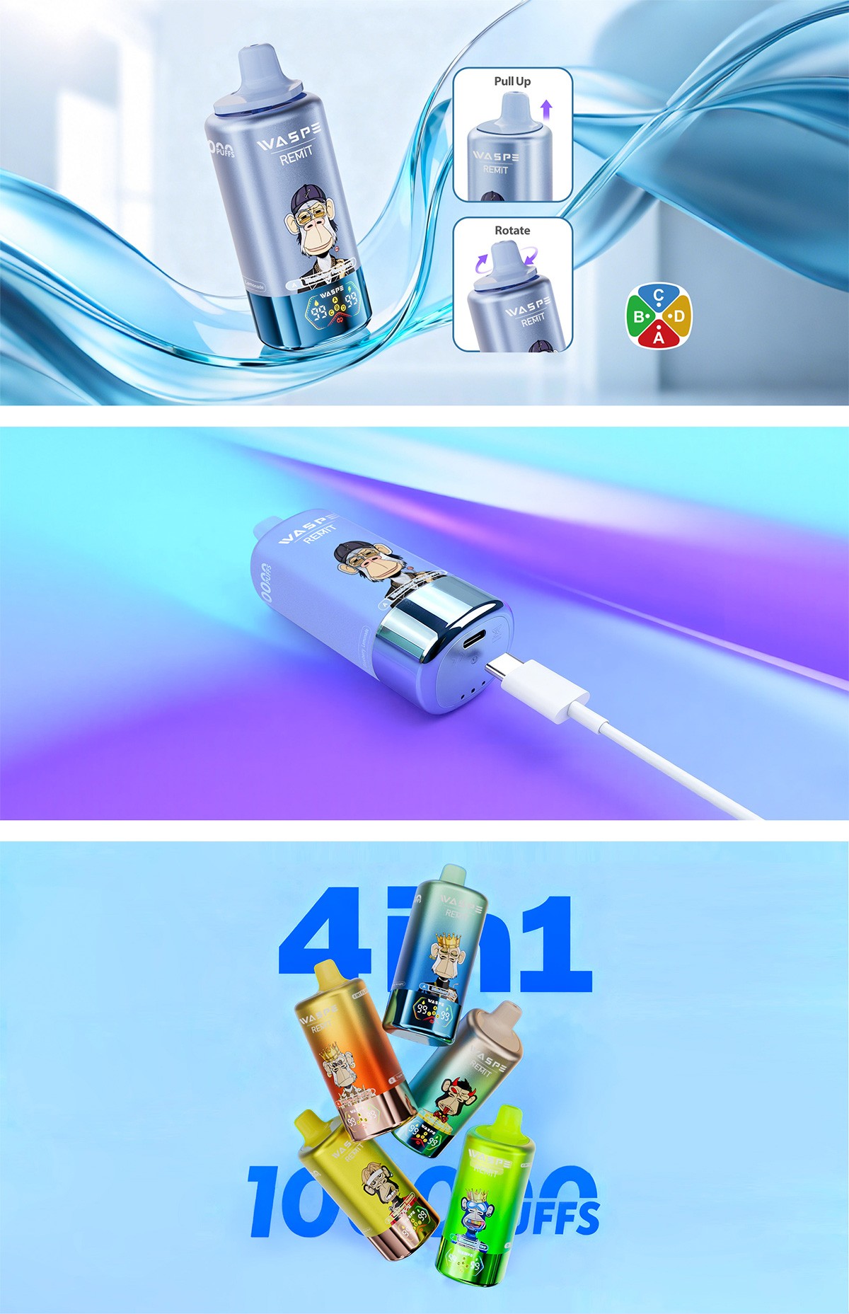WASPE & Remit 4 in 1 100K