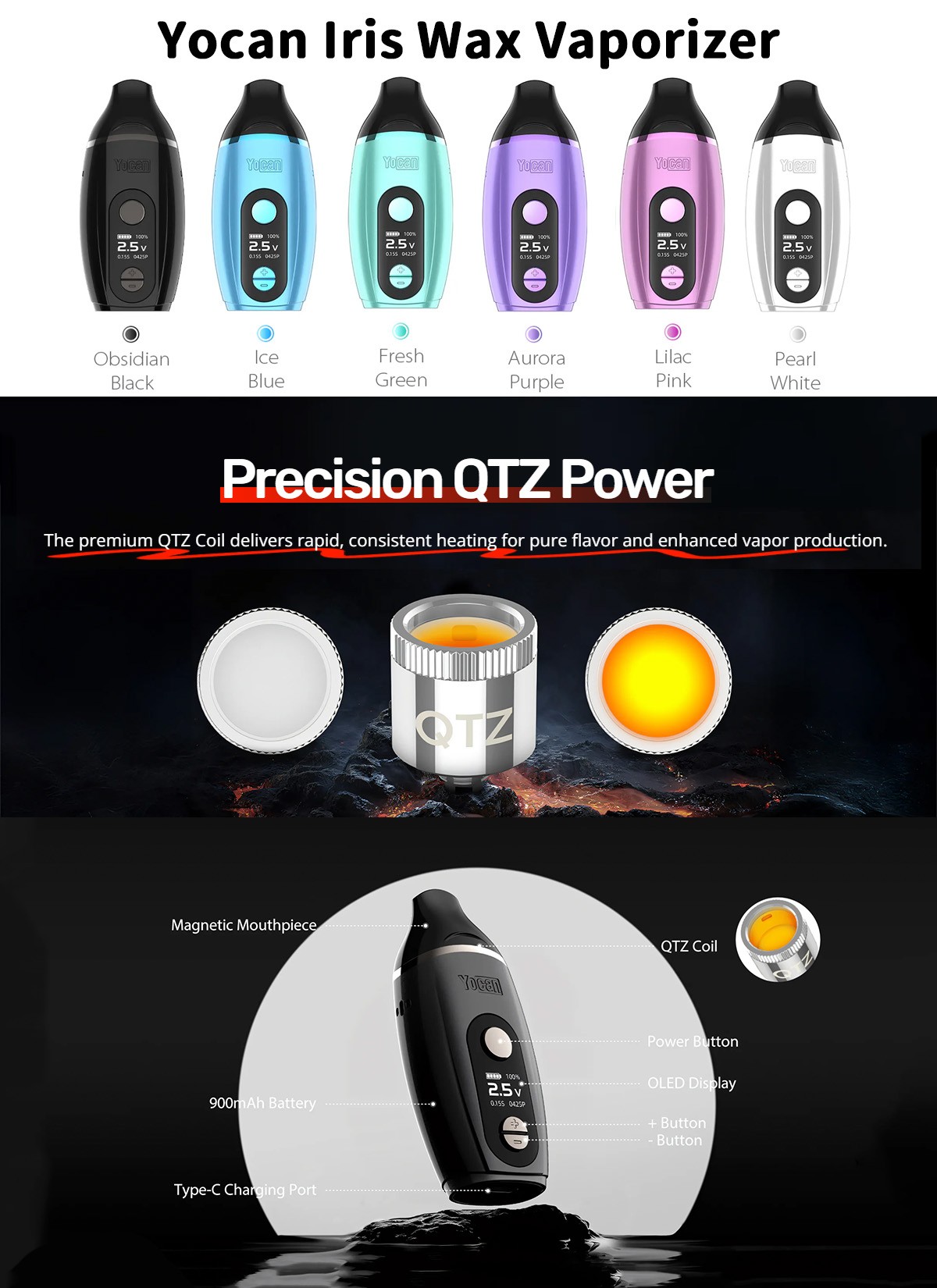 Yocan Iris Wax Vaporizer Yocan Iris Wax Vaporizer