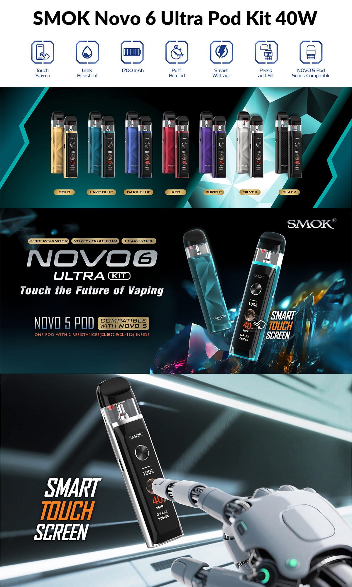 SMOK Novo 6 Ultra Pod Kit